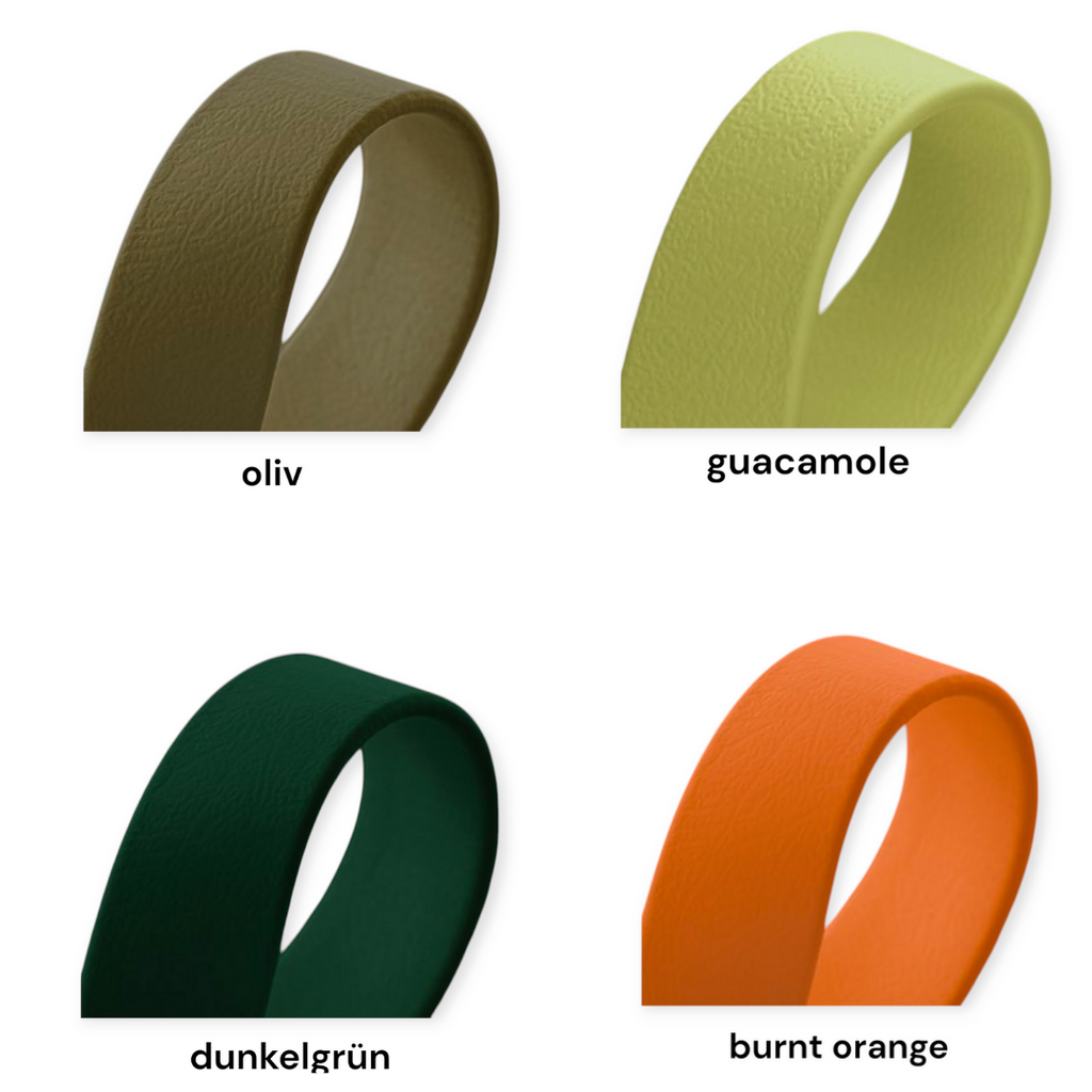 Biothane®Halsband  'Twin' Gestalte selbst, uni oder zweifarbig