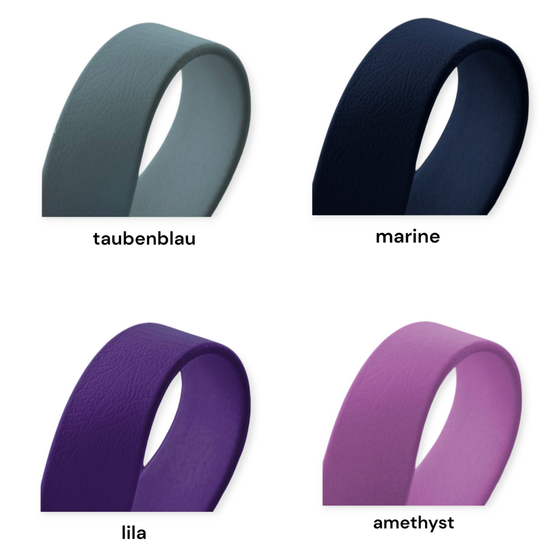 Biothane®Halsband  'Twin' Gestalte selbst, uni oder zweifarbig