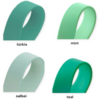 Biothane®Halsband  'Twin' Gestalte selbst, uni oder zweifarbig