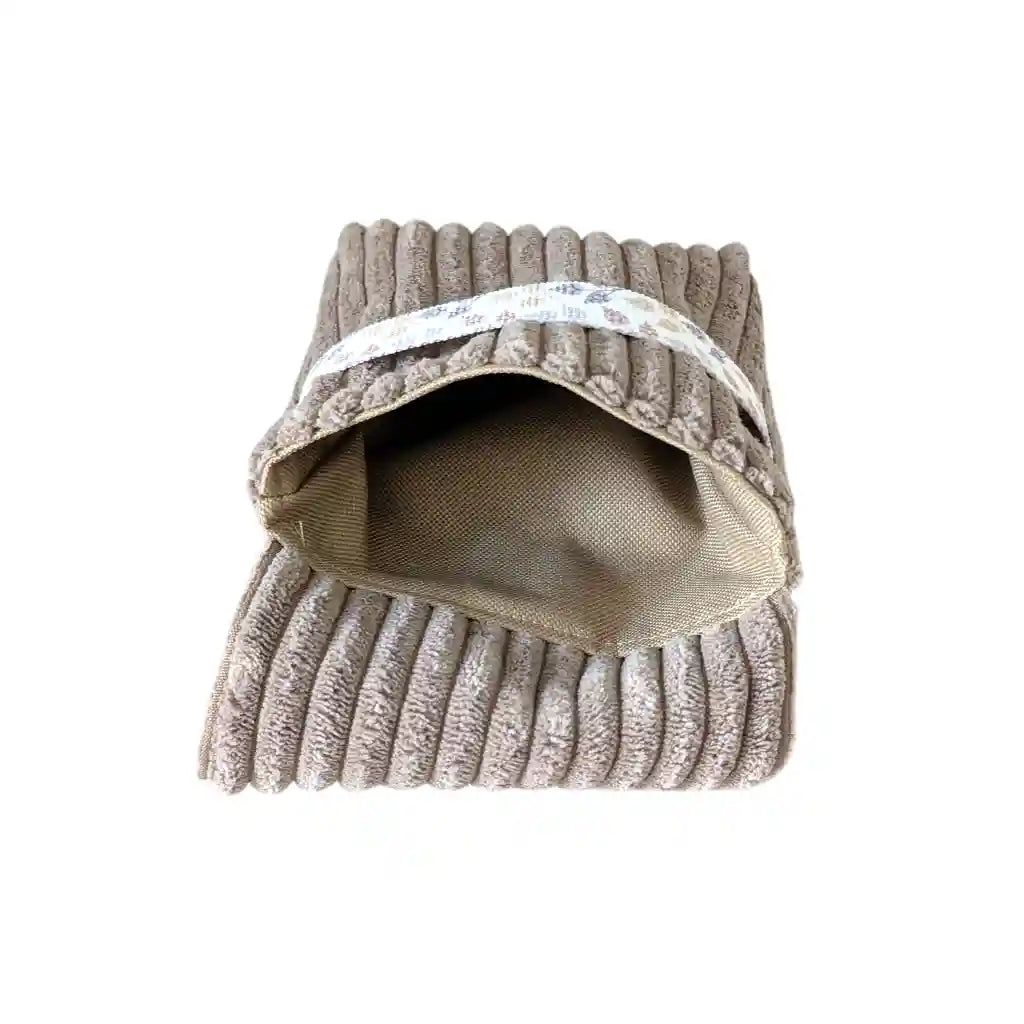 Leckerlibeutel Cord taupe