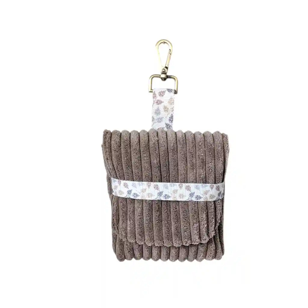Leckerlibeutel Cord taupe