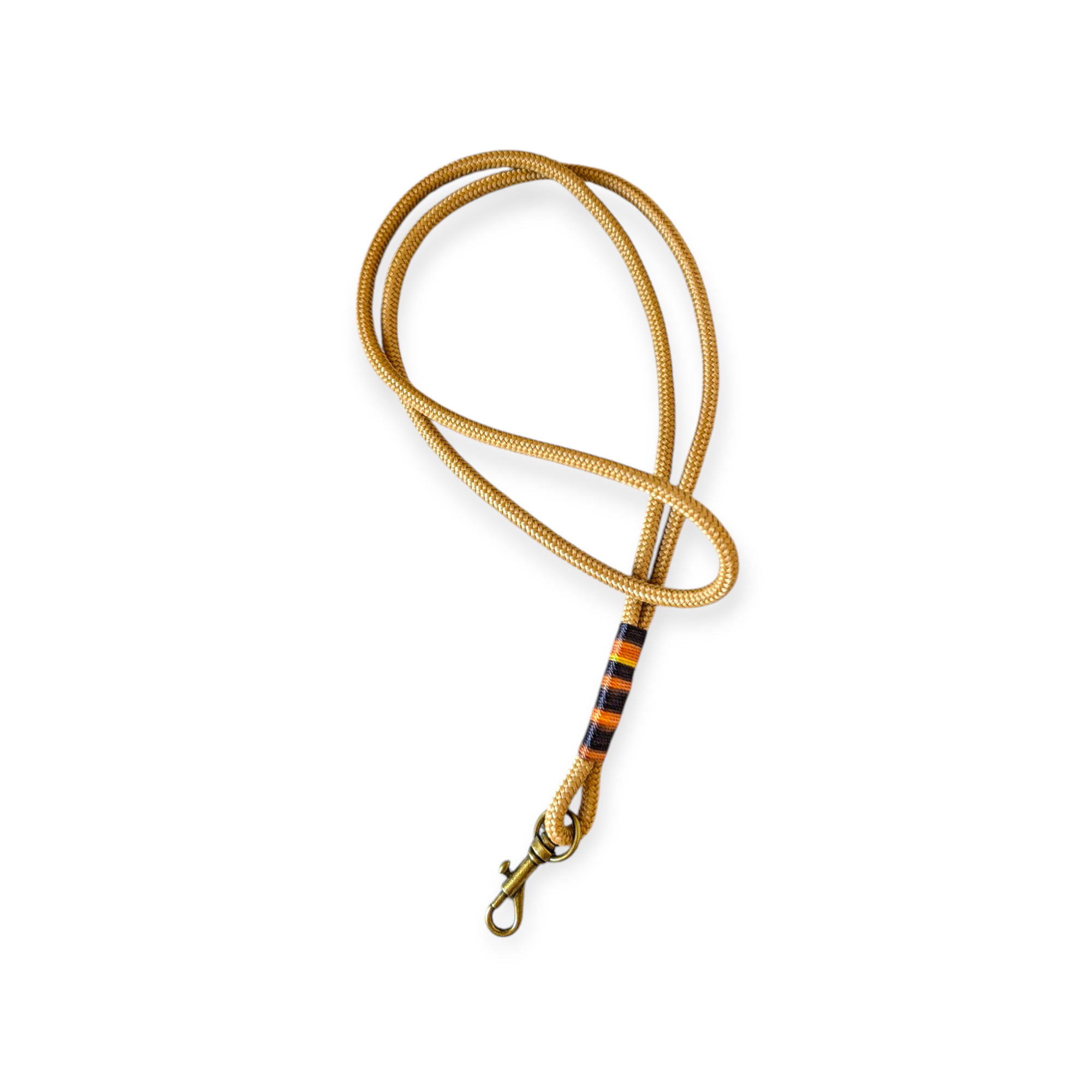 Pfeifenband / Schlüsselband karamel