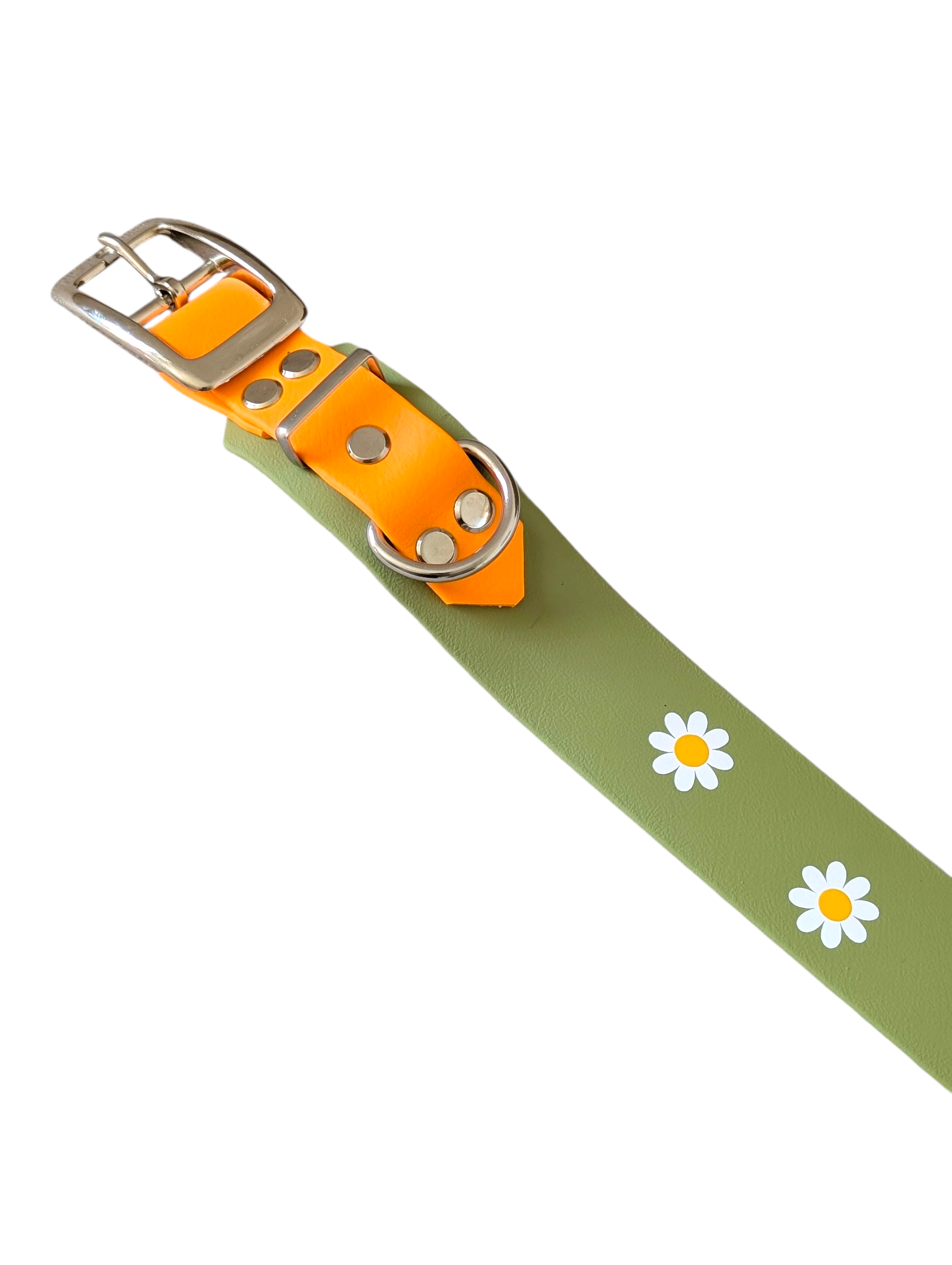 Biothane® Halsband 'Green Daisy'