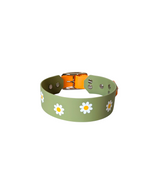 Biothane® Halsband 'Green Daisy'