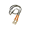 Hundeleine in oliv und orange aus Biothane