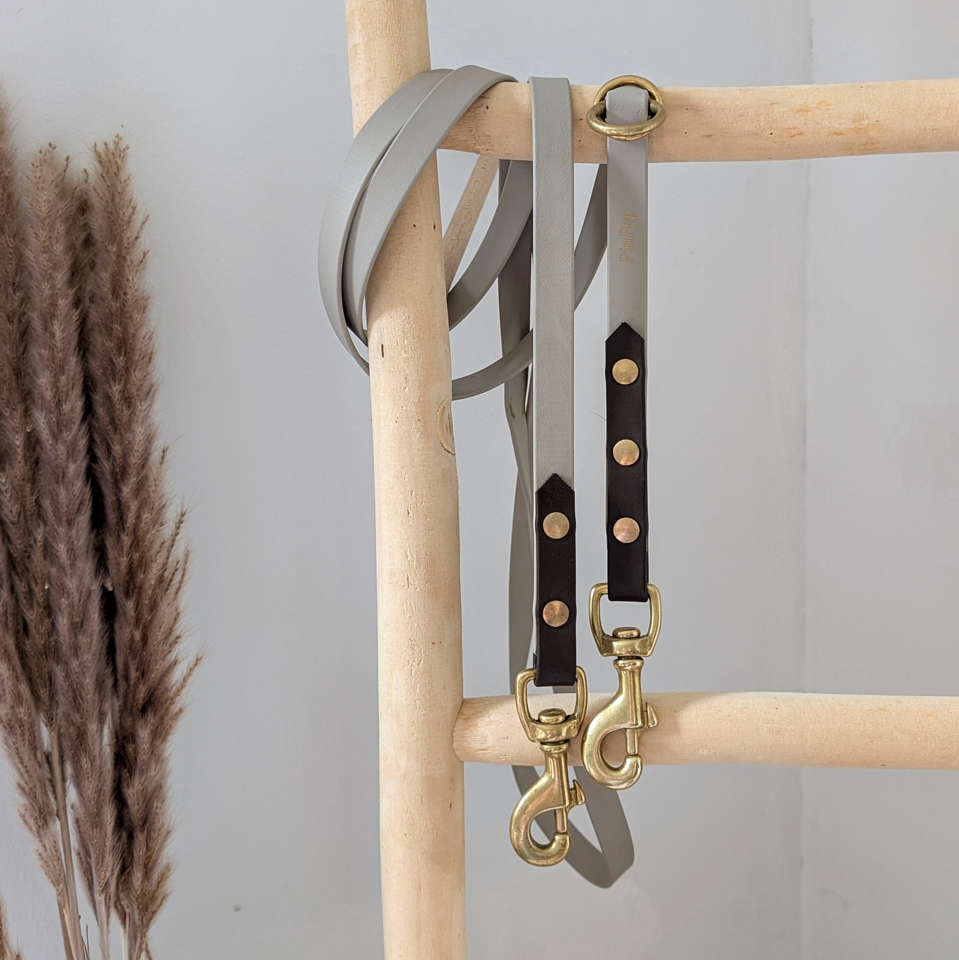 Biothane® Leine taupe x dunkelbraun