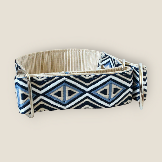 Halsband Zugstopp blau