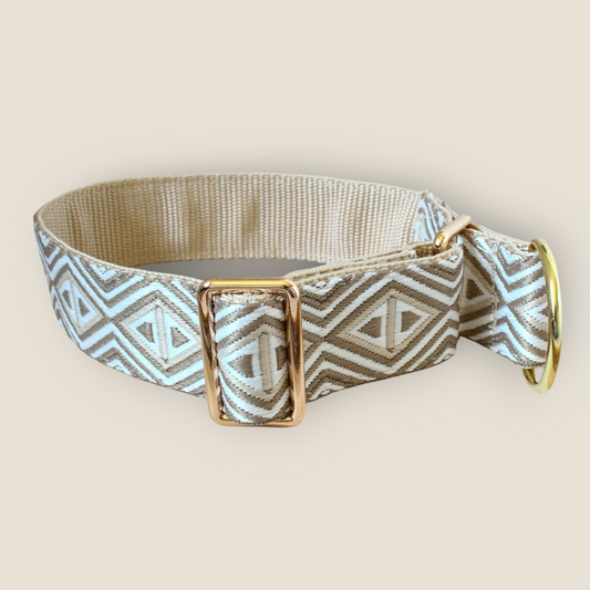 Halsband Zugstopp creme