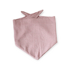 Halstuch Musselin light rose mit silbernen Punkten