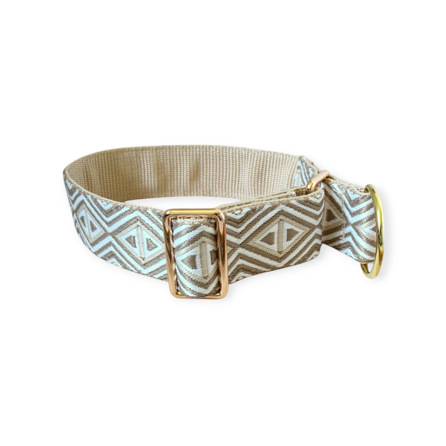 Halsband Zugstopp creme
