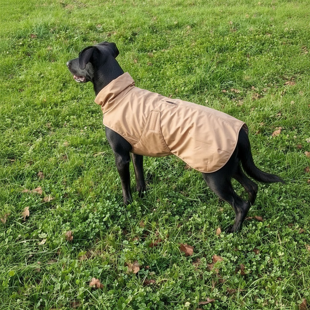 Hunde Regenmantel, Übergangsmantel  lachs