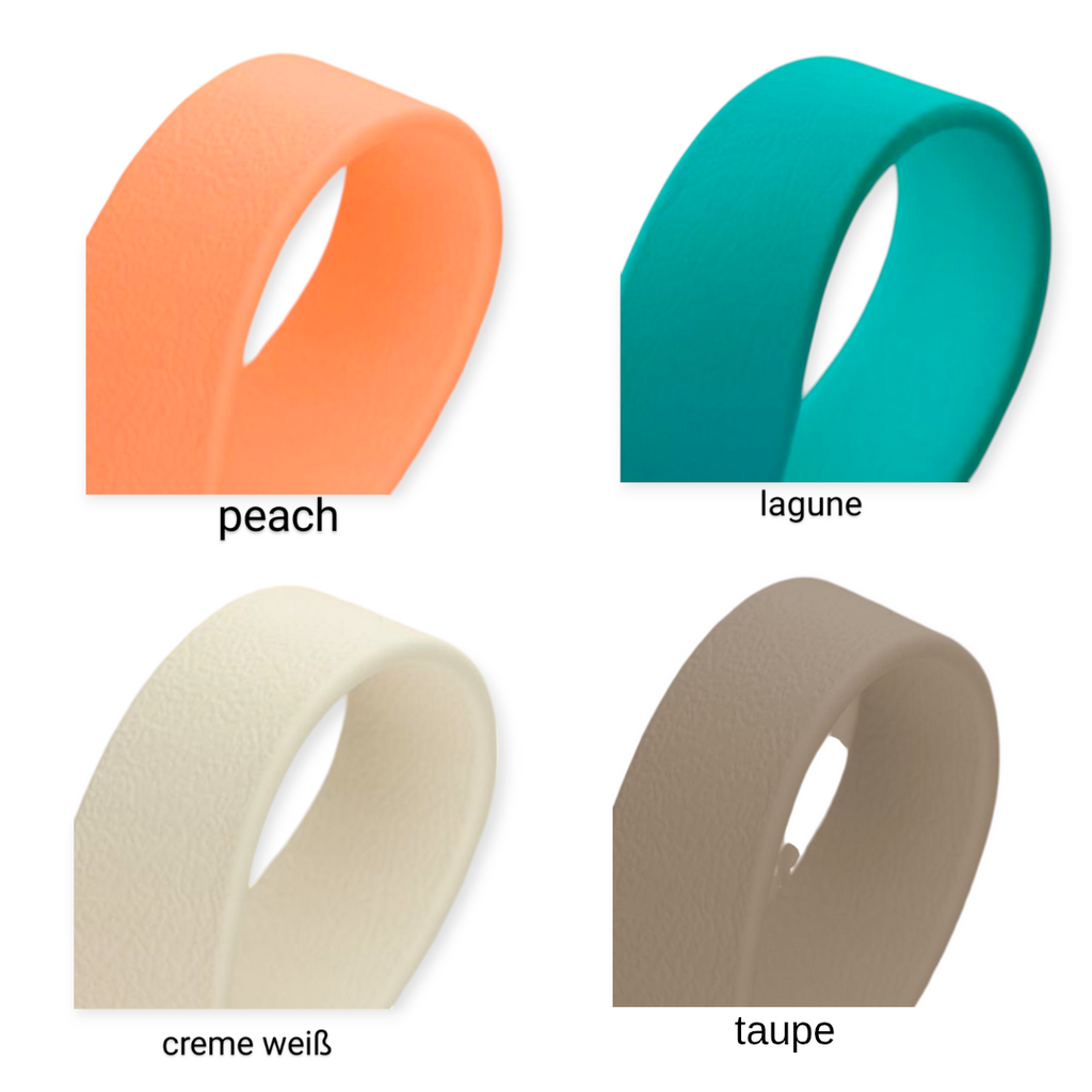 Biothane®Halsband  'Twin' Gestalte selbst, uni oder zweifarbig