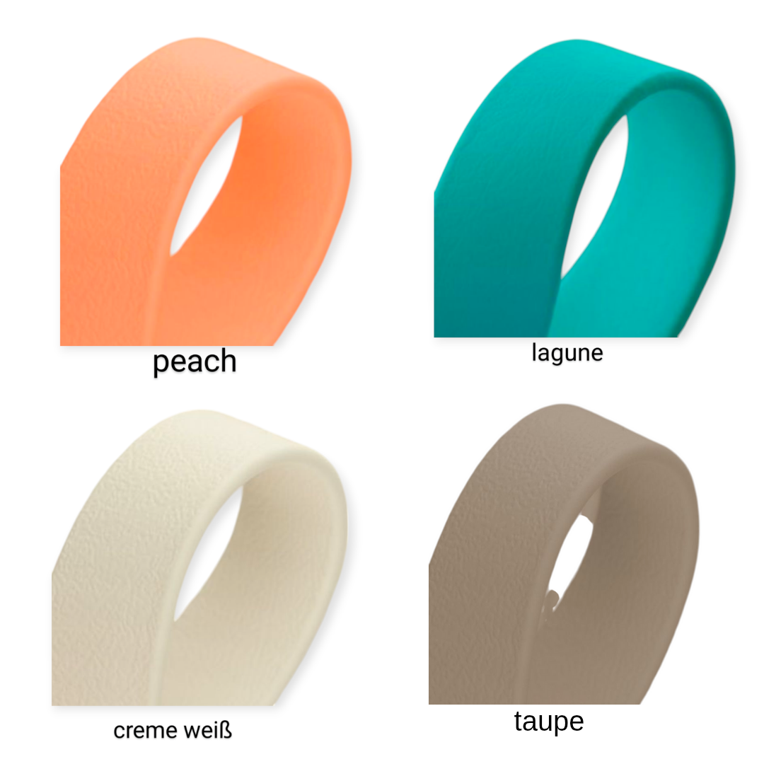 Biothane®Halsband  'Twin' Gestalte selbst, uni oder zweifarbig